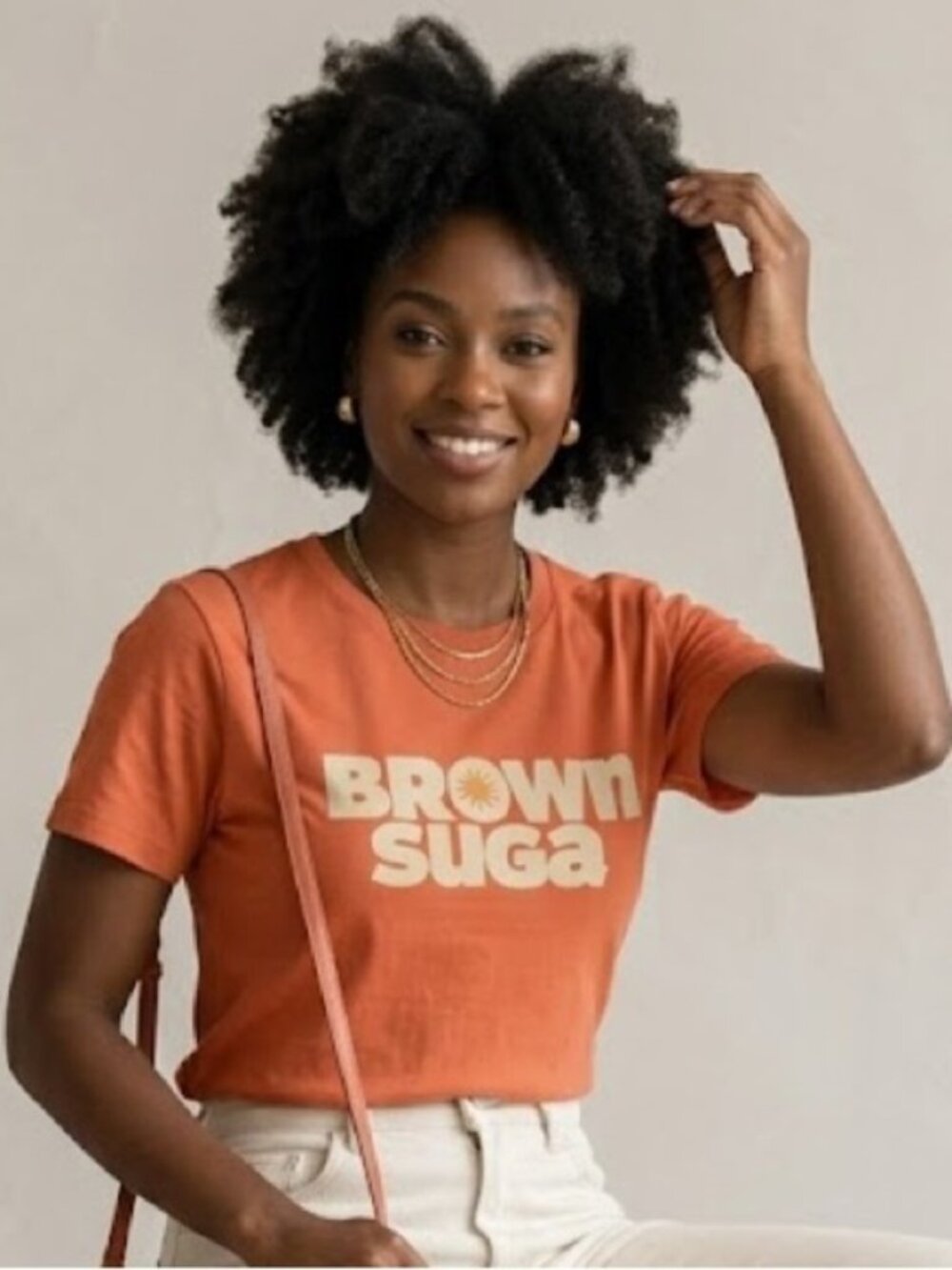 Legendary Rootz Brown Suga Graphic Tee Women's S NWT T Shirt